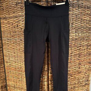 Aeropostale Girls Black High Rise Ankle Leggings